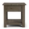 Home Square 2 Piece Wood End Table Set in Distressed Gray view 4