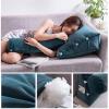 AYLYHD Back Rest Bed, Bed Backrest Cushion, Sofa Bed Upholstered with Headrest Bedside Cushion Triangle Pillow Sofa Large Backrest Office Bay Window Lumbar Pillow, Washable view 2