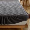 CFYCYHDZHT Comfy Sheets,Thick Warm Crystal Velvet Solid Color Mattress Protector, Bedroom Homestay Guest Room Ruffle Bedding Bed Sheet Khaki 15020030cm view 3