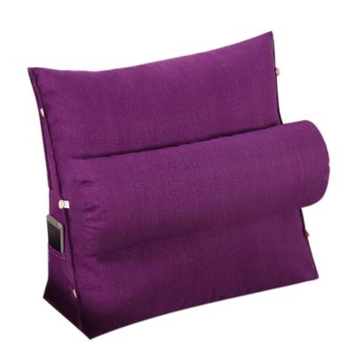 AYLYHD Wedge Pillow Triangle Pillow, Back Support Adjustable Cushion Reading Pillow Sofa Bed Office Chair Rest Cushion Neck Support, 4 Sizes (Color : D, Size : 45x45x22cm)