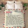 Customized Air Mail Blanket, for Couples, Love Blanket Anniversary, Birthday, Christmas, Best and Premium Quality Blanket, Super Soft and Warm Blanket (to My Son, 50"x60") view 3