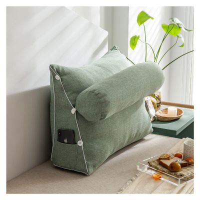AYLYHD Wedge Pillow Back Support Sofa Bed Office Chair Rest Cushion Adjustable Reading Pillow Neck Support Triangle Pillow Angle Pillows Cushion (Color : A, Size : 45x45x20cm)
