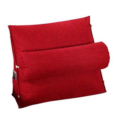 AYLYHD Wedge Pillow Triangle Pillow, Back Support Adjustable Cushion Reading Pillow Sofa Bed Office Chair Rest Cushion Neck Support, 4 Sizes (Color : C, Size : 60x50x22cm)