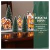 10Pcs 6 Inch Mini Christmas Tree Pin Tree with Snow Covered Tabletop Xmas for Miniature Scenes, Christmas Crafting and Home Party Decoration view 3