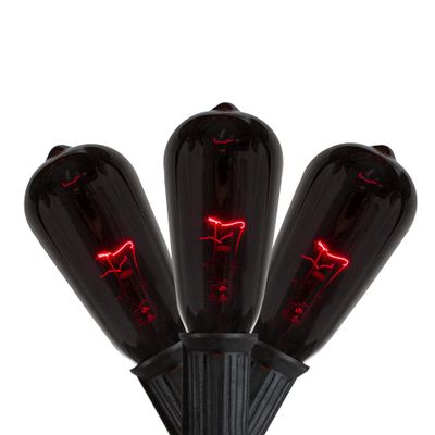 Northlight Edison E17 Halloween Light Set - 9' Black Wire - Purple Lights - 10ct