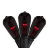 Northlight Edison E17 Halloween Light Set - 9' Black Wire - Purple Lights - 10ct view 1