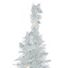 6' Pre-Lit White Tinsel Pop-Up Artificial Christmas Tree, Clear Lights view 3