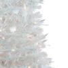 6' Pre-Lit White Tinsel Pop-Up Artificial Christmas Tree, Clear Lights view 4