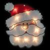12" Lighted Santa Claus Christmas Window Silhouette view 1