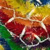 6' Pre-Lit Rainbow Tinsel Pop-Up Artificial Christmas Tree, Clear Lights view 3