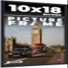 10x18 Frame Black Real Wood Picture Frame Width 0.75 Inches | Interior Frame Depth 0.5 Inches | Noir Classique Mid Century Photo Frame Complete with UV Acrylic, Foam Board Backing & Hanging Hardware view 1