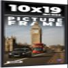 10x19 Frame Black Real Wood Picture Frame Width 0.75 Inches | Interior Frame Depth 0.5 Inches | Noir Classique Mid Century Photo Frame Complete with UV Acrylic, Foam Board Backing & Hanging Hardware view 1