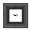 10x45 Frame Black Passaggi Solid Wood Picture Frame Width 1.5 Inches | Interior Depth 0.5 Inches | Passaggi Nero Modern Photo Frame Complete with UV Acrylic, Foam Board Backing & Hanging Hardware view 1