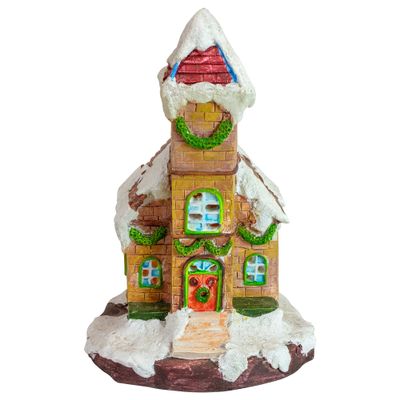 Northlight LED Lighted Church - 8.5" Multicolor Christmas Village Decoration