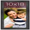10x18 Frame Black Real Wood Picture Frame Width 1.5 Inches | Interior Frame Depth 0.5 Inches | Barn Black Distressed Photo Frame Complete with UV Acrylic, Foam Board Backing & Hanging Hardware view 1