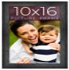 10x16 Frame Black Real Wood Picture Frame Width 1.5 Inches | Interior Frame Depth 0.5 Inches | Barn Black Distressed Photo Frame Complete with UV Acrylic, Foam Board Backing & Hanging Hardware view 1