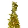 6' Pre-Lit Gold Tinsel Pop-Up Artificial Christmas Tree, Clear Lights view 3