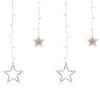 Northlight LED Star Curtain Christmas Lights - Clear - 17' Clear Wire - 138ct view 2