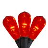 Northlight Edison E17 with C9 Base Christmas Lights - Orange - 9' Black Wire - 10ct view 1