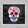 Northlight 15" Lighted Sugar Skull Day of The Dead Window Silhouette Decor view 3