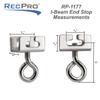 RecPro RV End Stops for I Beam Track Curtain Rod view 3