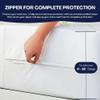 Bamboo Mattress Protector with Zipper - 100% Waterproof Queen Size Cooling Mattress Cover - Ultra Soft Jacquard Fabric Breathable Noiseless Mattress Pad Covers - Zippered Mattress Encasement view 4