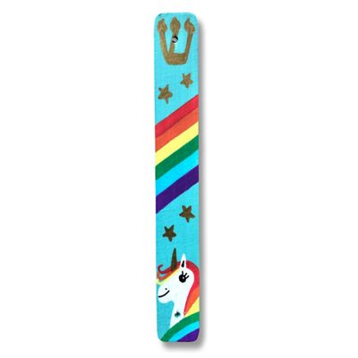 Unicorn Mezuzahs, Scroll Cases, Jewish Baby Gifts, Bat Mitzvah, Girl's Room, Nursery (Add Kosher Scroll, No Personalization, Teal)