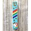 Unicorn Mezuzahs, Scroll Cases, Jewish Baby Gifts, Bat Mitzvah, Girl's Room, Nursery (Add Kosher Scroll, No Personalization, Teal) view 3