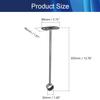 Juvielich Ceiling Mount Bracket Wardrobe Rod Lever Support Holder Pipe Curtain Rod Flange Socket 32x80mm 2PCS view 2