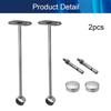 Juvielich Ceiling Mount Bracket Wardrobe Rod Lever Support Holder Pipe Curtain Rod Flange Socket 32x80mm 2PCS view 4