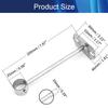 Juvielich 25mm Closet Rod Flange Holder 2PCS Closet Pole Sockets for Ceiling Wardrobe Bracket Shower Curtain Rod Flange Socket view 2