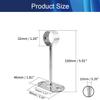 Juvielich Ceiling Mount Bracket 32x80mm Wardrobe Rod Lever Support Holder Pipe Curtain Rod Flange Socket 4PCS view 2