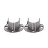 Juvielich Stainless Steel Rod Socket Closet Pole Sockets U-Shaped Open Type Socket Bracket for Shower Rod Holder Closet Bar Bracket Closet Pole Socket 25mm 2PCS view 1