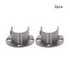 Juvielich Stainless Steel Rod Socket Closet Pole Sockets U-Shaped Open Type Socket Bracket for Shower Rod Holder Closet Bar Bracket Closet Pole Socket 25mm 2PCS view 3
