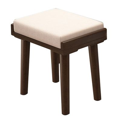 Benches Wooden Stools Bedroom Wooden Makeup Stool Wooden Dining Stool Porch Stools for Changing Shoes Piano Stools (Color : Walnut Color, Size : 40x27x45cm)