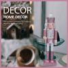 LUOZZY Christmas Nutcracker Ornament Wooden Nutcracker Soldier Tabletop Decor Christmas Party Favors(Pink) view 4