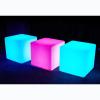 LED Square Glowing Cube Stool Chair Light RGB 16 Colors Waterproof Night Lights Rechargeable Cosmic Cube Lights Outdoor Furniture Stool with Remote Control for Home Bedroom Party Bar 17.1x17.1inch view 1
