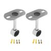 Juvielich Closet Rod Flange Holder Closet Pole Sockets for Ceiling Wardrobe Bracket Shower Curtain Rod Flange Socket 25mm 2PCS view 1