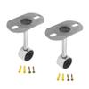 Juvielich Closet Rod Flange Holder Closet Pole Sockets for Ceiling Wardrobe Bracket Shower Curtain Rod Flange Socket 25mm 2PCS view 3