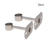 Juvielich Closet Rod Flange Holder Closet Pole Sockets for Ceiling Wardrobe Bracket Shower Curtain Rod Flange Socket 25mm 2PCS view 4