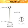 Juvielich 32mm Ceiling Mount Bracket Wardrobe Rod Lever Support Holder Pipe Curtain Rod Flange Socket 2PCS view 2