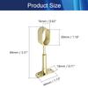 Juvielich Closet Rod Flange Holder Closet Pole Sockets for Ceiling Wardrobe Bracket Shower Curtain Rod Flange Socket 16x30mm 6PCS view 2