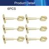 Juvielich Closet Rod Flange Holder Closet Pole Sockets for Ceiling Wardrobe Bracket Shower Curtain Rod Flange Socket 16x30mm 6PCS view 4