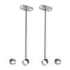 Juvielich Closet Rod Flange Holder 2PCS Closet Pole Sockets for Ceiling Wardrobe Bracket Shower Curtain Rod Flange Socket 25mm view 1