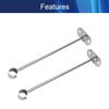 Juvielich Closet Rod Flange Holder 2PCS Closet Pole Sockets for Ceiling Wardrobe Bracket Shower Curtain Rod Flange Socket 25mm view 3