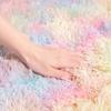 AROGAN 6x9 Feet Soft Rainbow Area Rugs for Girls Room, Fluffy Girls Bedroom Rugs, Princess Rug, Cute Colorful Carpet for Kids Teens Nursery Toddler, Pink view 2