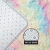 AROGAN 6x9 Feet Soft Rainbow Area Rugs for Girls Room, Fluffy Girls Bedroom Rugs, Princess Rug, Cute Colorful Carpet for Kids Teens Nursery Toddler, Pink view 3