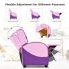 HONEY JOY Kids Recliner, Youth Gaming Reclining Chair w/Side Pocket, Ergonomic Headrest & Footrest, Upholstered Leather Lounge Chair for Boys Girls, Manual Adjustable Single Sofa Chair for Living Room view 4