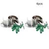 Juvielich Stainless Steel Rod Socket Closet Pole Sockets U-Shaped Open Type Socket Bracket for Shower Rod Holder Closet Bar Bracket Closet Pole Socket 32mm 4PCS view 3