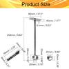 Juvielich Closet Rod Flange Holder 25mm Closet Pole Sockets for Ceiling Wardrobe Bracket Shower Curtain Rod Flange Socket 4PCS view 2